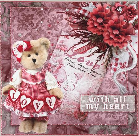 With All My Heart 7x7 Topper and Inlet 113 by Elena Pavlova