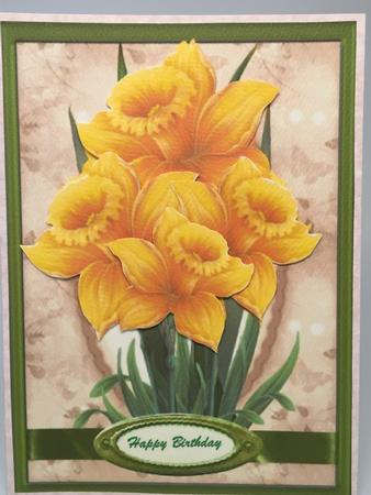 Lovely Daffodill's Standing Proud A5 by Elena Pavlova