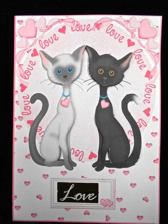The Love Cats Wedding, Engagement or Anniversary Topper by Elena Pavlova