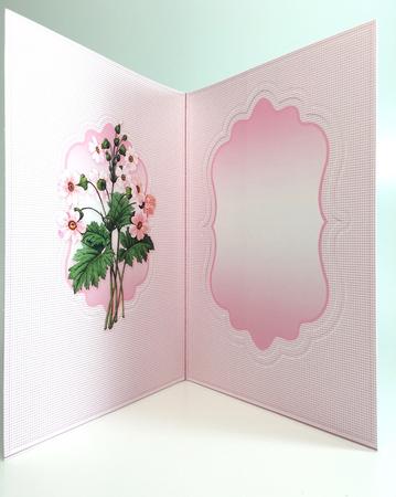 Spray of Pink Flowers Quick Card Matching A5 Insert by Elena Pavlova