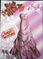 Beautiful Purple Satin Dress by Elena Pavlova