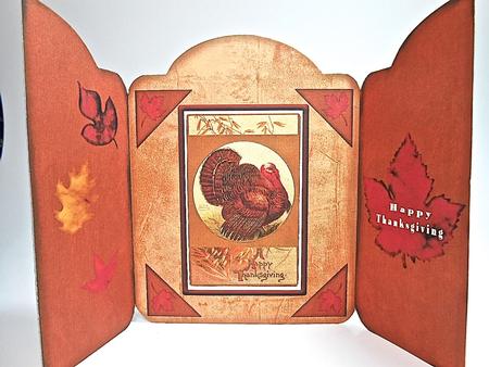 Turkey Folded Card by Elena Pavlova