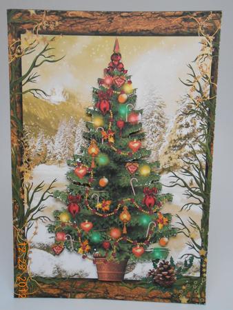 Forest Framed Christmas Tree by Elena Pavlova