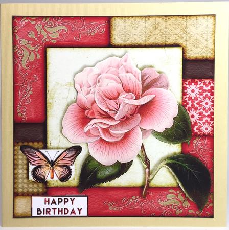 Cardtopper with Inlet Smell the Roses 248 by Elena Pavlova