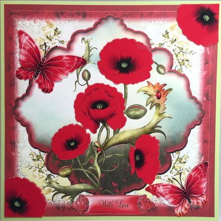 The Poppy Fields Card Front Mini Kit by Elena Pavlova