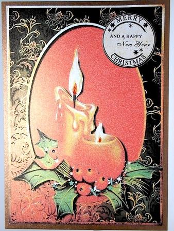 Traditional Christmas Candles - Red by Elena Pavlova