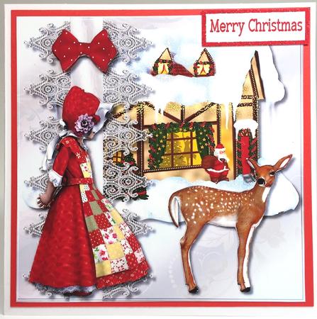 Cute Christmas Girl by Elena Pavlova