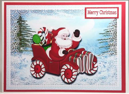 A5 Santa in His Car by Elena Pavlova