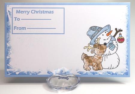 Snowman and Reindeer Money Wallet by Elena Pavlova