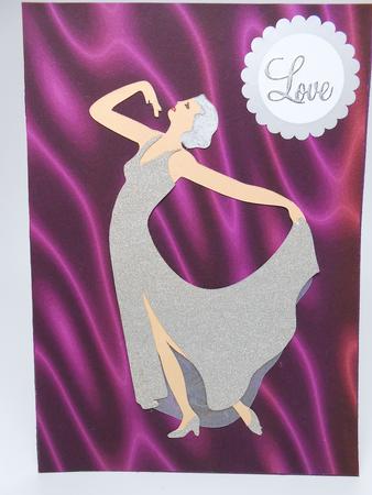 Sumptuous Satin Backing Paper - Maroon by Elena Pavlova