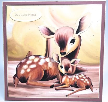 Deer Card Front by Elena Pavlova