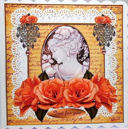 Vintage Cameo Elegant Beauty by Elena Pavlova