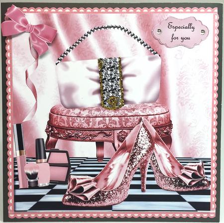 Sparkle Handbag, Sparkle Shoes, & Makeup 8x8 by Elena Pavlova