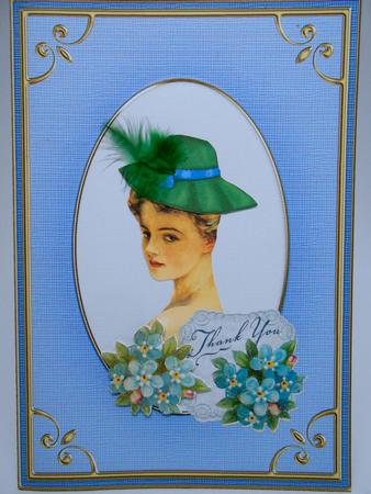A5 'gold Metallic Frame' Card Front or Insert by Elena Pavlova