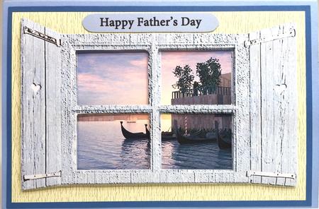 Room with a View 3 Quick Card Front with Decoupage by Elena Pavlova