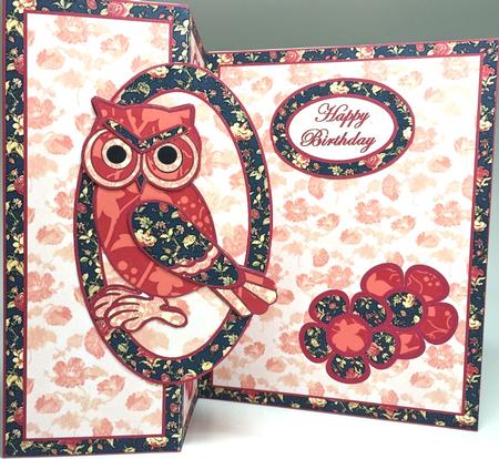 Patchwork Owl Fold Back (no Hole) by Elena Pavlova