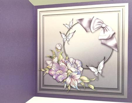 Shabby Chic Anemones - 8in x 8in Insert Plate by Elena Pavlova