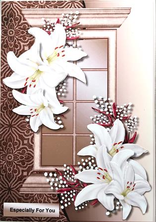 Window Lovely Lilies by Elena Pavlova
