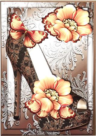 Lace Shoes & Orange Flowers by Elena Pavlova