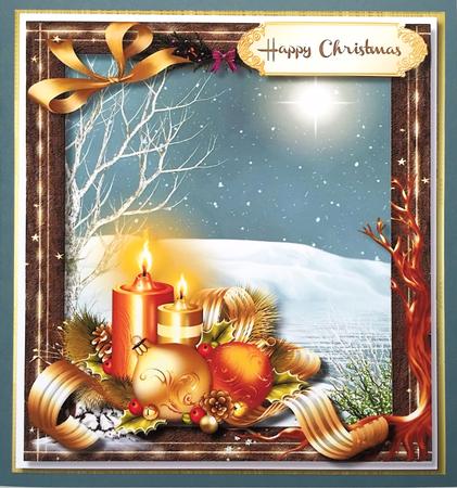 Beautiful Candles in the Winter Snow  by Elena Pavlova