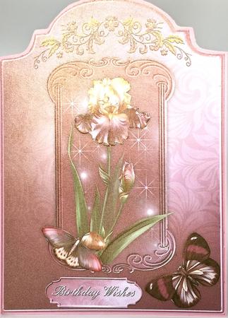 Iris Dream - Shaped Card Front with Step by Step by Elena Pavlova