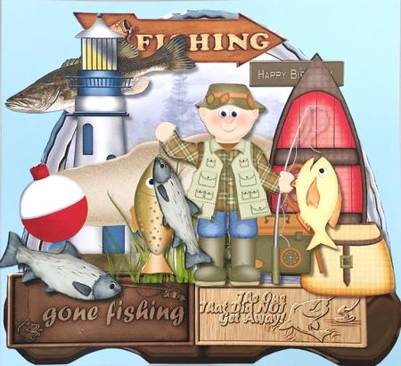 'gone Fishing 'mini Kit by Elena Pavlova