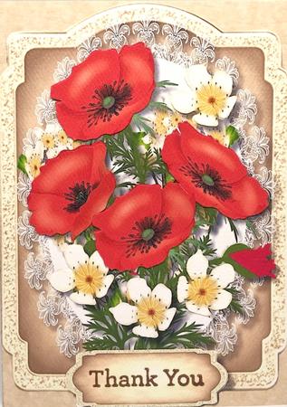 Print, Cut, and Fold, Beautiful Poppy's and Blossom  by Elena Pavlova