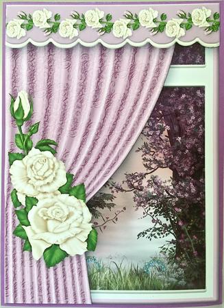 Room with a View - Cream Roses by Elena Pavlova
