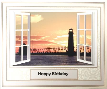 Lighthouse at Sunset by Elena Pavlova