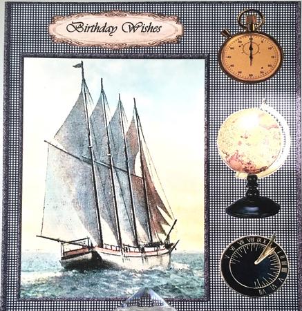 Vintage Male Card by Elena Pavlova