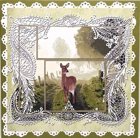 A Touch of Nature - Intertwined Pyramid Card by Elena Pavlova