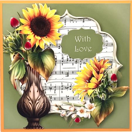 Bright Sunflowers & Sheet Music by Elena Pavlova