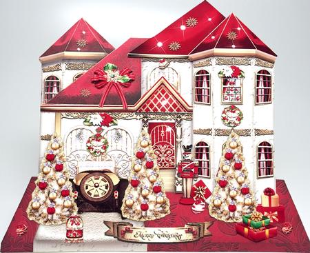 Christmas Family House Card Kit by Elena Pavlova