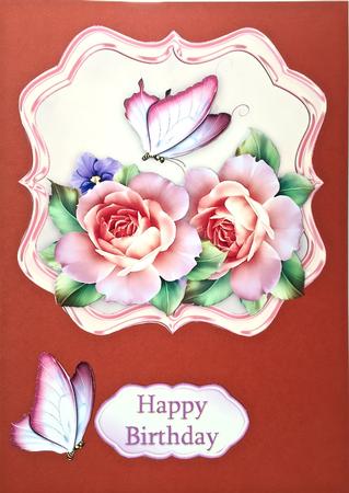 Scallop Topper Spring Roses & Butterflies by Elena Pavlova