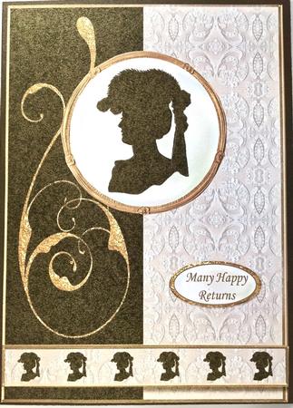 Cameo Silhouette with Lace 3 by Elena Pavlova