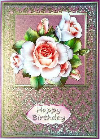 Gold Damask Card Fronts 4 by Elena Pavlova