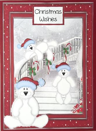 Polar Bears Having Fun at Christmas Time by Elena Pavlova