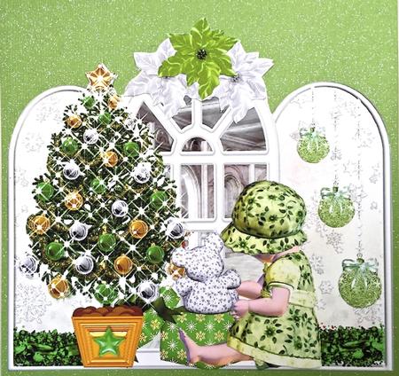 Opening the Presents Window Topper Kit by Elena Pavlova