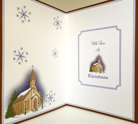Christmas Church Insert by Elena Pavlova