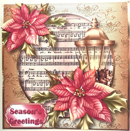 Golden Christmas Lantern & Sheet Music by Elena Pavlova