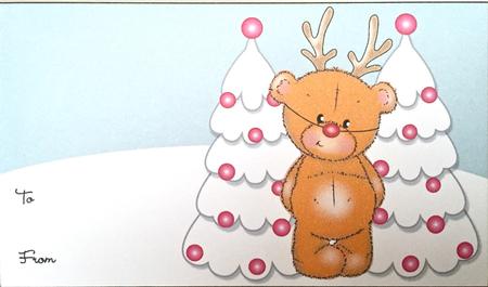 Rudolf Barclay Pink Christmas Money Wallet by Elena Pavlova