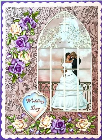 Bridal Couple in Church Window - Wedding - Forever in Love by Elena Pavlova