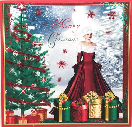 Christmas Wonderland Decoupage Topper by Elena Pavlova