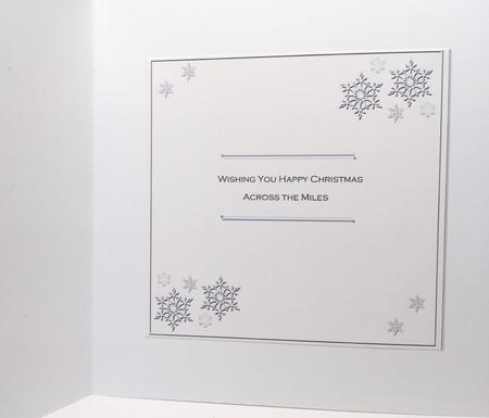 Snowflakes Silver Across the Miles 8in Insert Panel by Elena Pavlova
