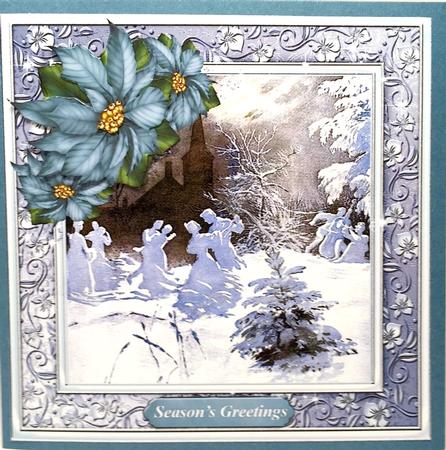 A Snowball Card Topper with Decoupage by Elena Pavlova