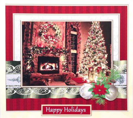 Christmas Fireplace 3 by Elena Pavlova