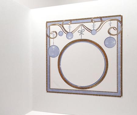 Pblue Star Twinkles Christmas Bauble 8in Insert Panel by Elena Pavlova