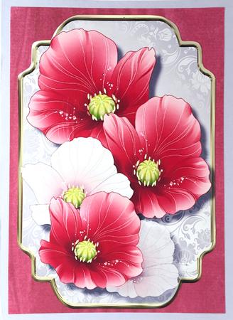 Beautiful Poppies on a Silver Mat by Elena Pavlova
