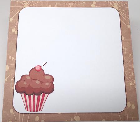 Delightful Cupcake 5x5 Envelope by Elena Pavlova