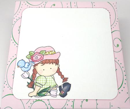 Sweet Flower Girl 5x5 Envelope by Elena Pavlova